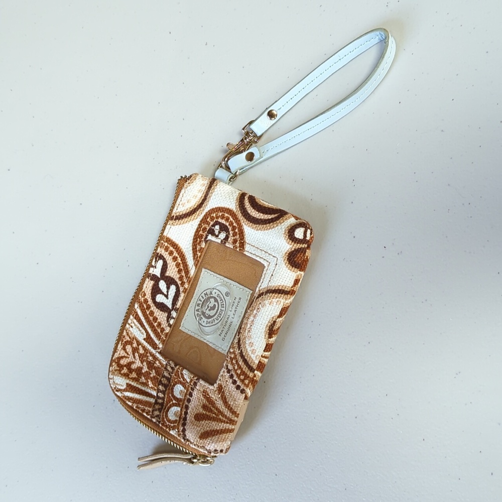 Spartina,  brown wristlet/card holder